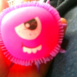 Lite up spiky ball monster